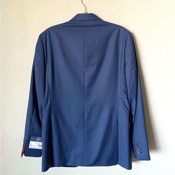 NWT Stafford Wool Blue Blazer Size 42L - Picture 3 of 10
